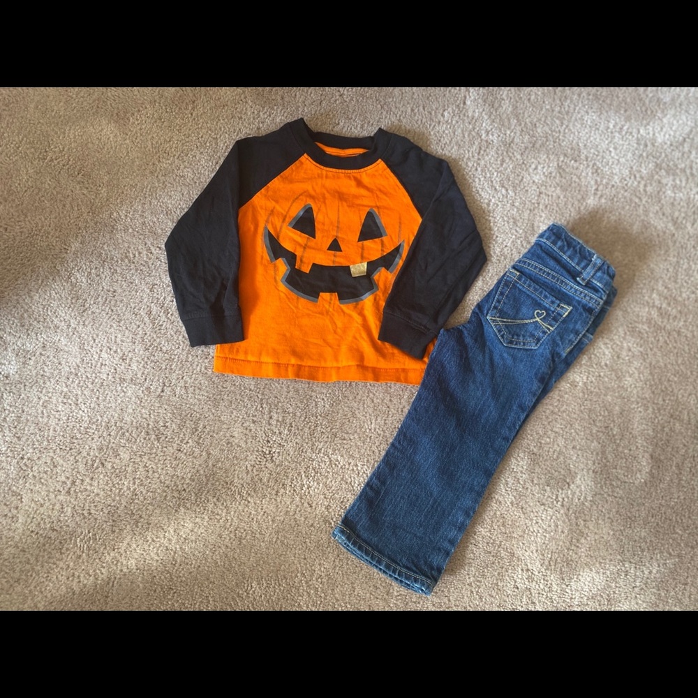 Pumpkin outfit Girls